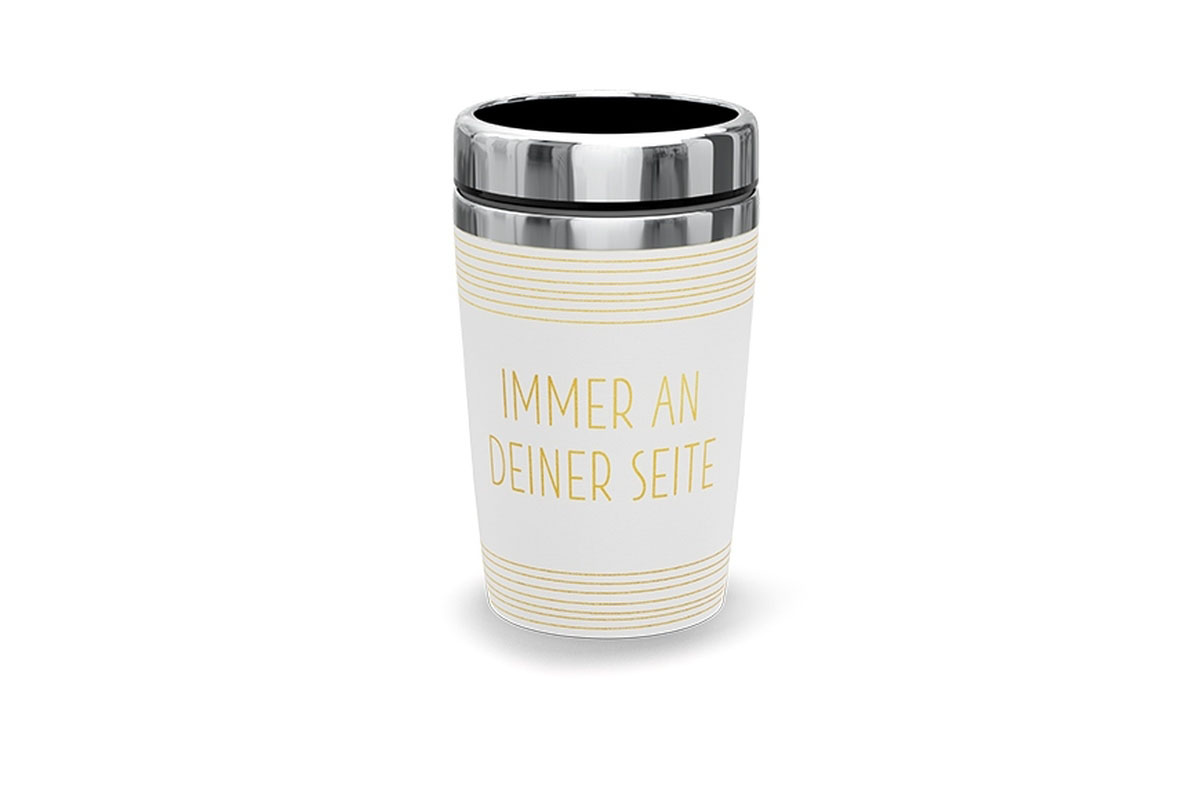 Geschenk für Dich Coffee Tee to go Thermobecher Outdoor Camping-Becher "Immer an Deiner Seite", 388651, 4027268266227
