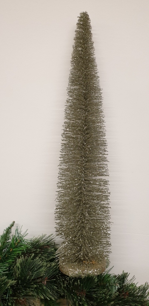 Deko Tanne Baum Farbe silber glitzer H55cm Weihnachtsdekoration