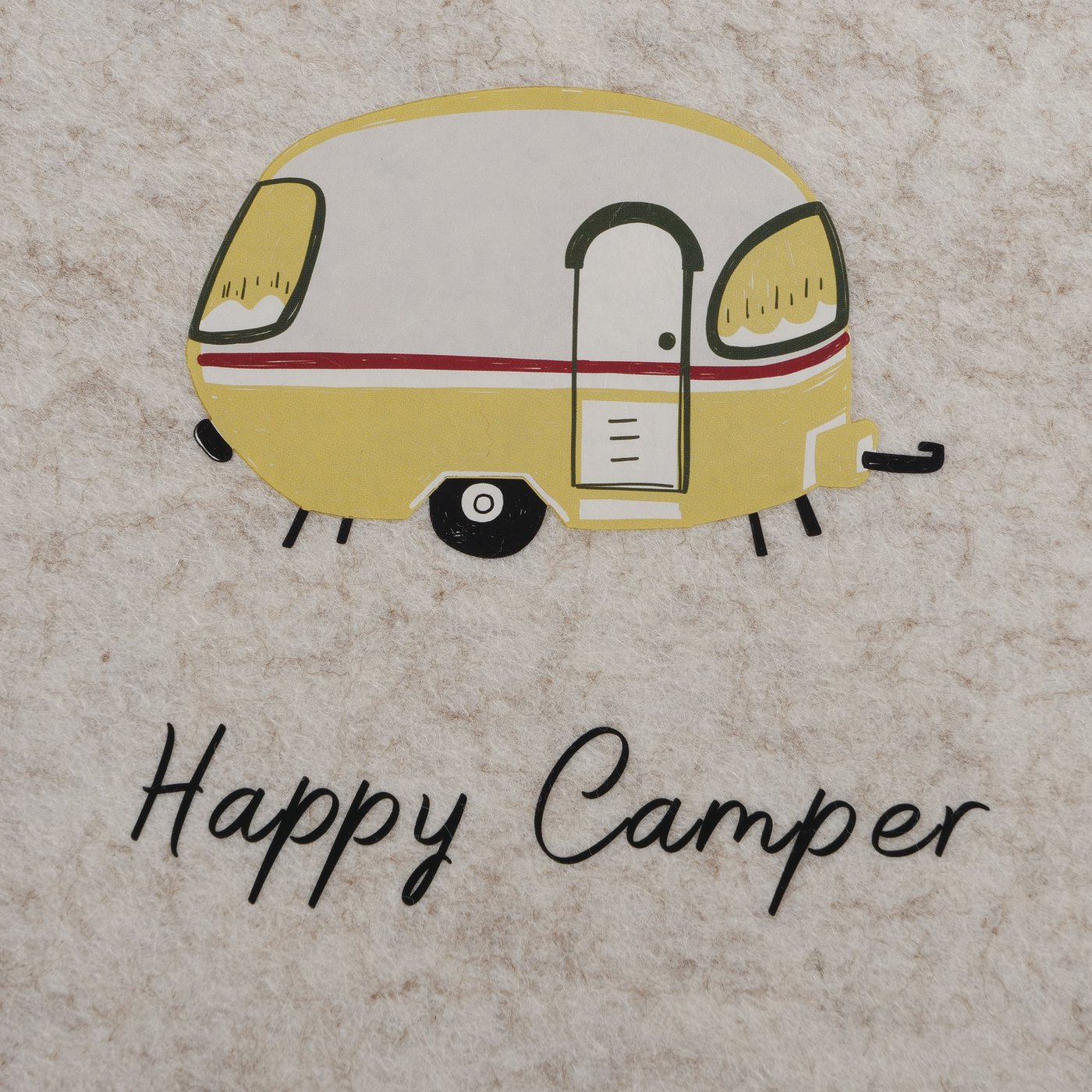 Filz Tischset Platzset "Happy Camper"