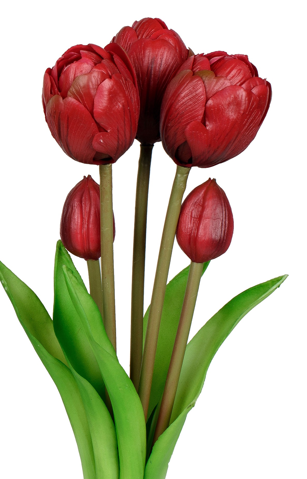 Kunstblume Tulpenbündel rot