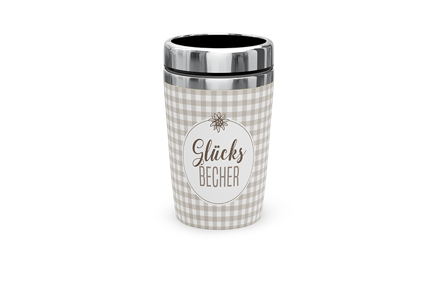 Geschenk für Dich Coffee Tee to go Thermobecher "Glücksbecher" Campingbecher  "Glücksbecher", 388834, 4027268278756