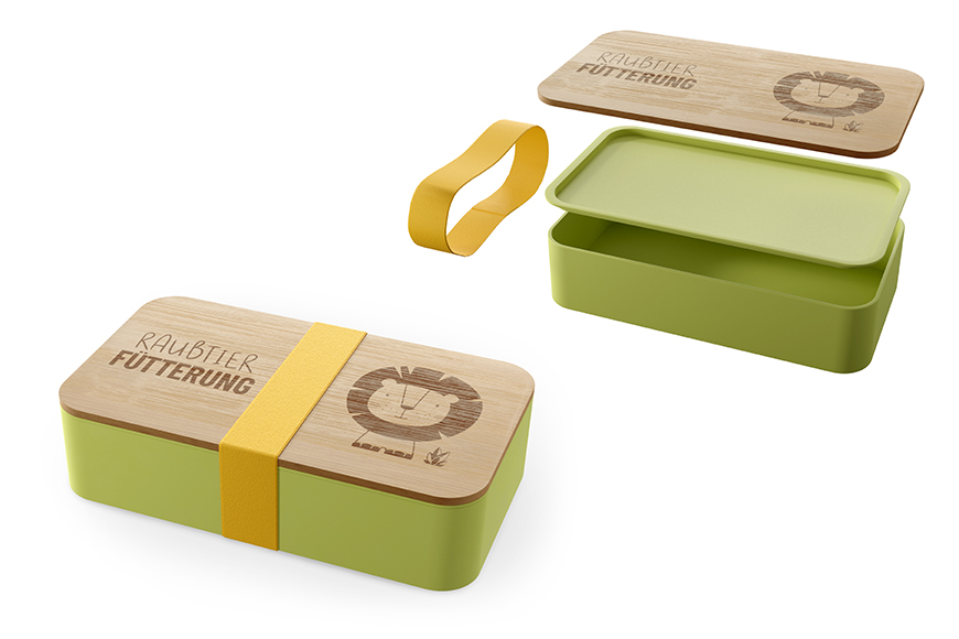 Geschenk für Dich :-) Kinder Lunchbox Brotdose Löwe "Raubtier Fütterung", 383334, 4027268307487