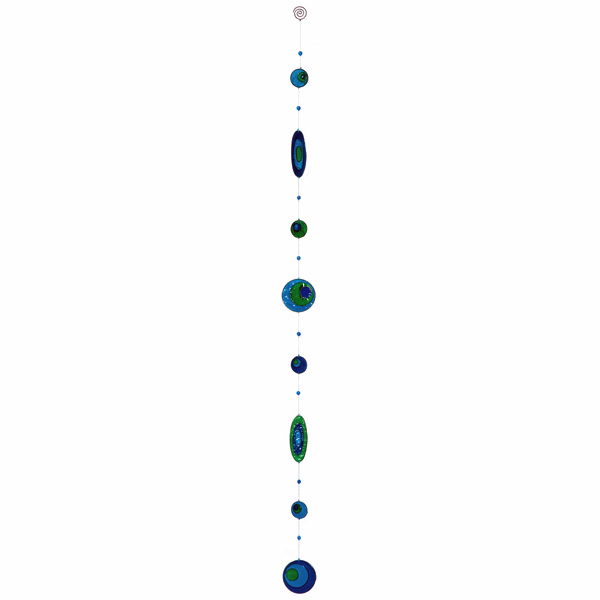 Trends Suncatcher Kette blau / grün /  türkis 109165, Länge 120 cm, Akiyo, Windspiel, Girlande, Sonnenfänger