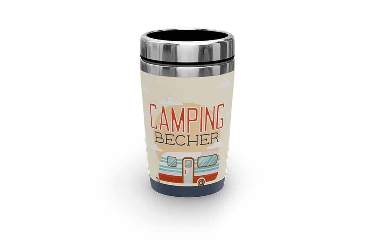 Geschenk für Dich Coffee Tee to go Thermobecher Outdoor-Becher "Camping-Becher", 388611, 4027268257850