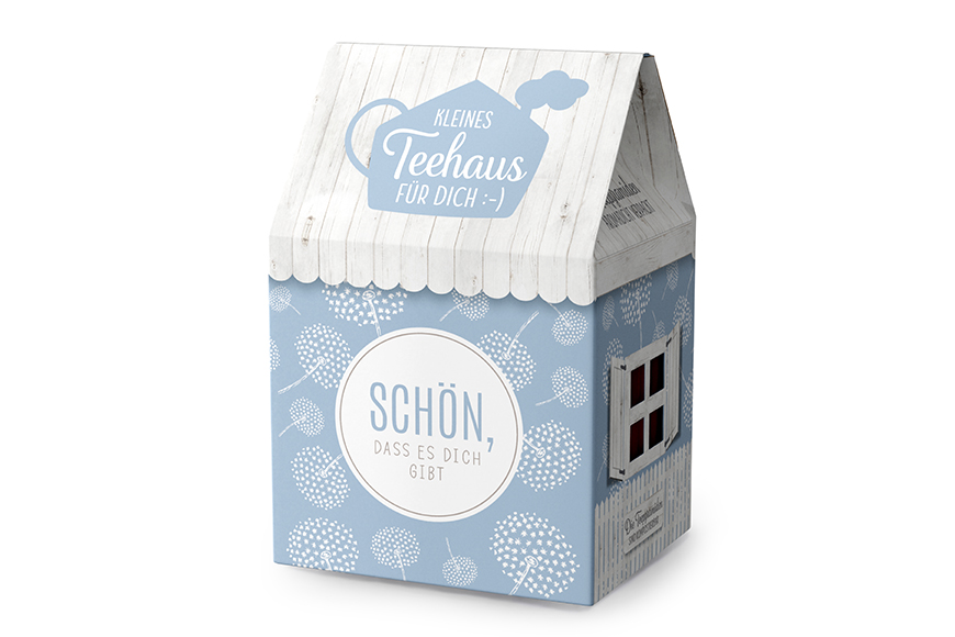 Geschenk für Dich Kleines Teehaus mit Spruch "Schön, dass es Dich gibt", 426392, 4027268311392