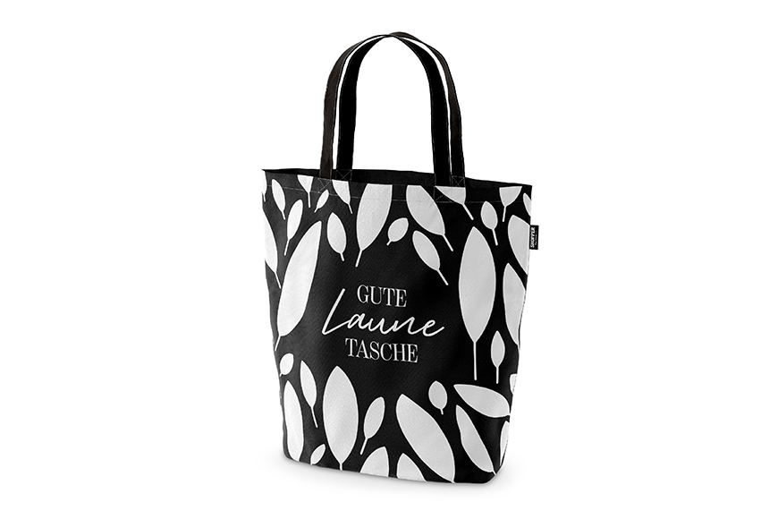 Geschenk für Dich Shopper Tasche "Gute Laune Tasche" schwarz weiß Shopping Bag, 399574, 4027268318315