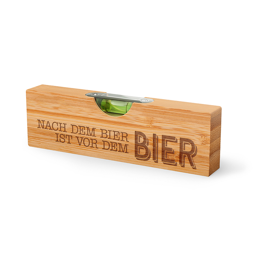 Geschenk für Dich Bierbuddy mit Spruch "Nach dem Bier ist vor dem Bier", Wasserwaage mit Bieröffner, 393559, 4027268333080