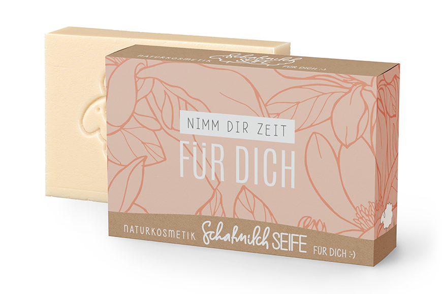 Geschenk für Dich Naturkosmetik Schafsmilchseife Seife "Nimm Dir Zeit für Dich", 125393, 4027268318742