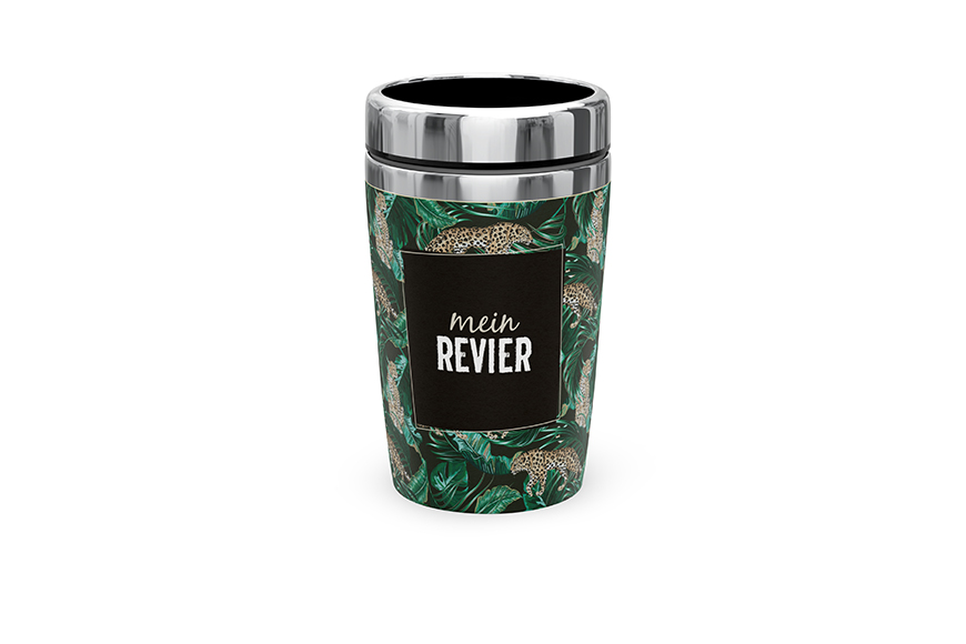 Geschenk für Dich Coffee Tee to go Thermobecher Camping-Becher "Mein Revier" , 388342, 4027268284597