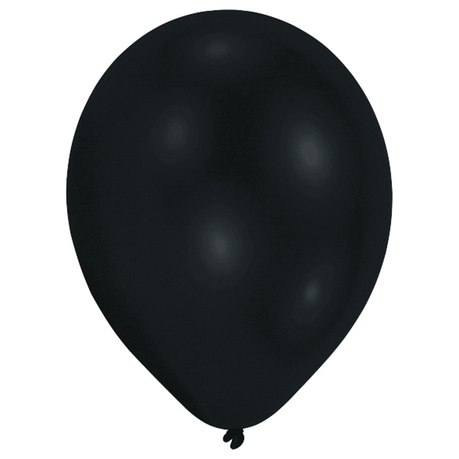 Latex Ballon Luftballon schwarz 10 Stück - D 27,5cm Heliumballon, black - 1