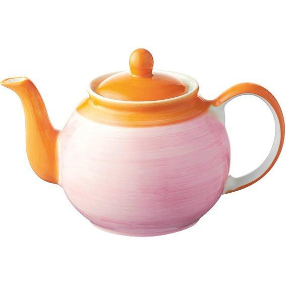 94354 Mila Keramik Kanne United colors of Mila - rosa, pink, orange, Teekanne, Kaffeekanne