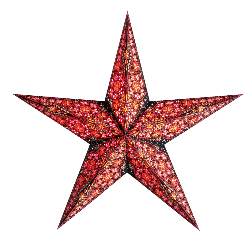 Starlightz Earth Friendly Stern kalea red 303365, Leuchtstern, Weihnachtsstern, Deckensterne, Papierstern, 8904137601487