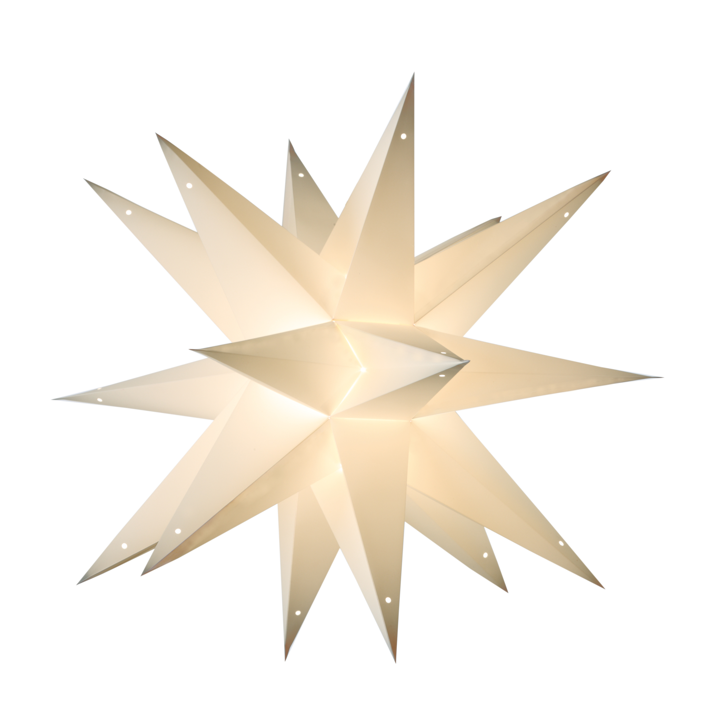 Starlightz Earth Friendly Stern taara white, weiß outdoor, Leuchtstern, Kunststoffstern, Deckensterne, Faltstern, 309510, 8904137601333