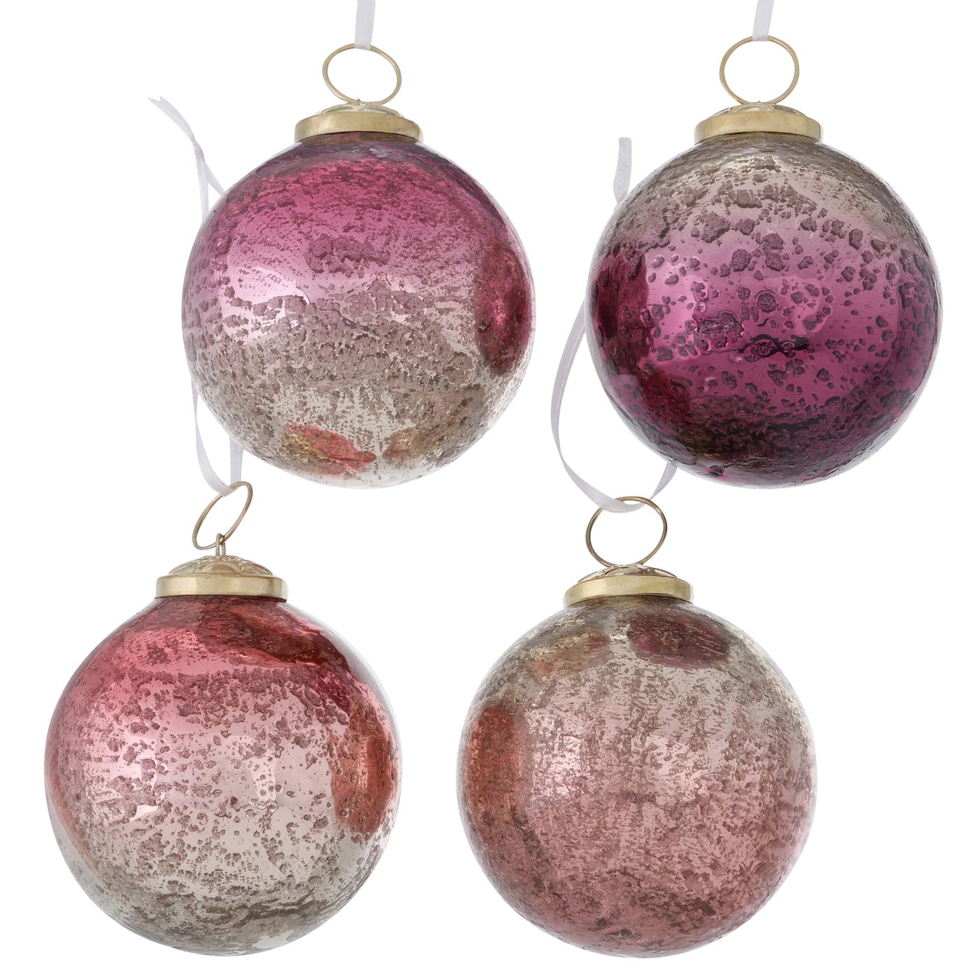 Edle Weihnachtskugel "Solafria" rosa gold 8er Set - D10cm, 2013489, 4020607910706, Christbaumkugel, Weihnachtsbaumkugel, Boltze Xmas