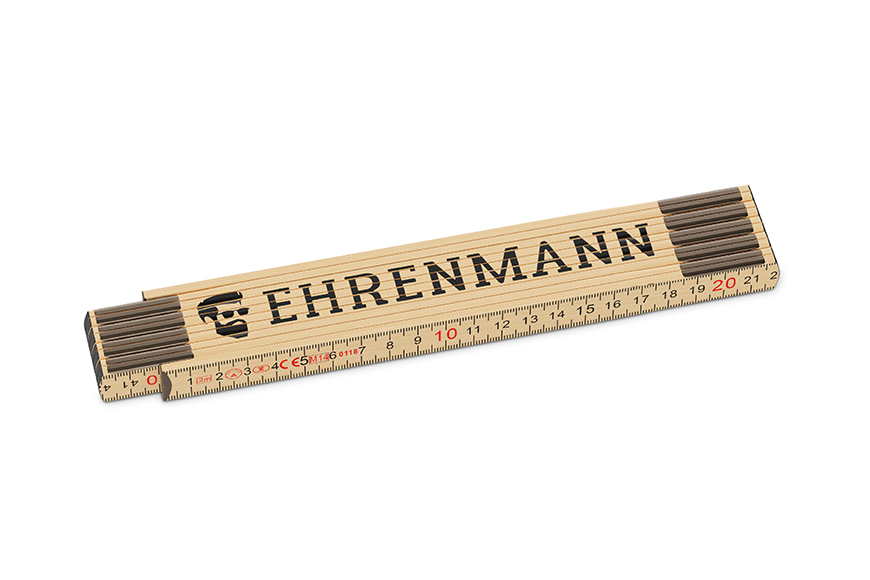 Hochwertiger Zollstock aus Glasbirkenholz mit dem Spruch "Ehrenmann", Männergeschenk, 392363, 4027268288380