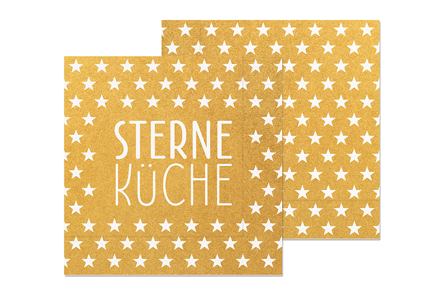 Papier Servietten "Sterneküche", 130641, 4027268267828