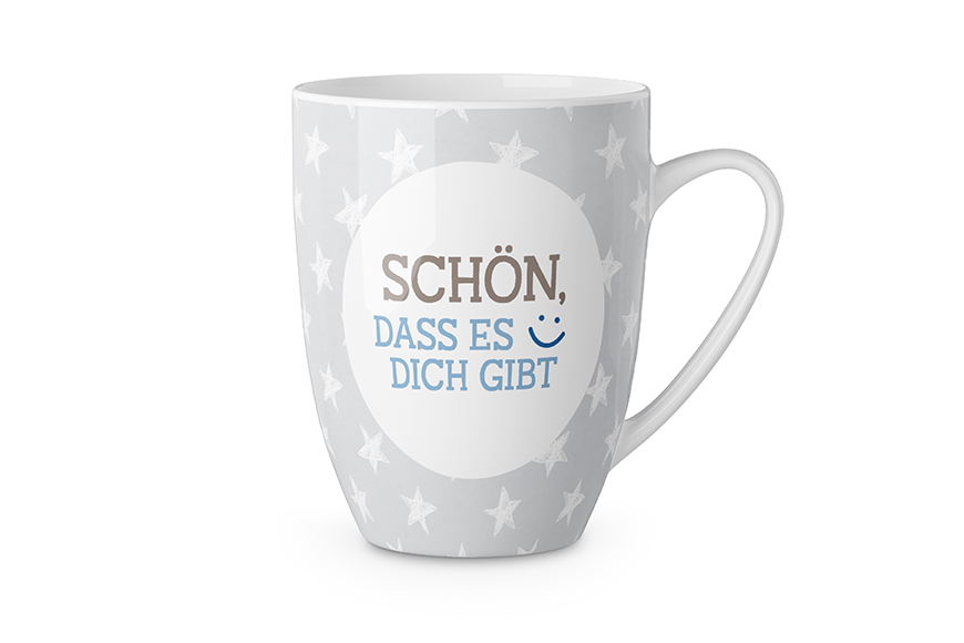 Tasse, Becher mit Spruch "Schön, dass es Dich gibt", 950762, 4027268300785, Geschenk für Dich :-)