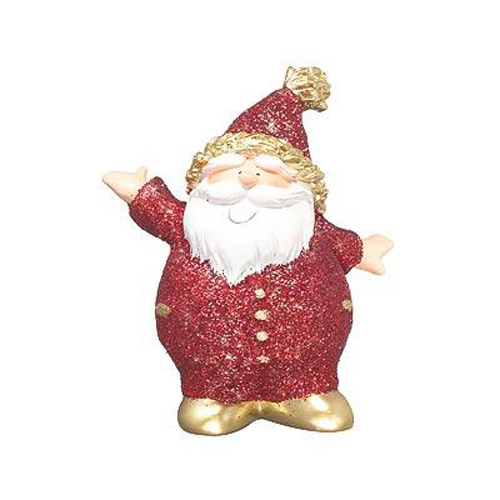 Mila Design with a smile Weihnachtsmann rot Glitter, Santa Claus, 44122, 4045303441224