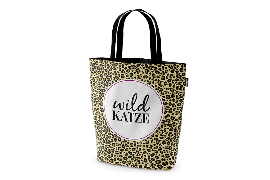 Geschenk für Dich Shopping Bag im Leo Look Shopper Tasche "Wildkatze", 399344, 4027268294244