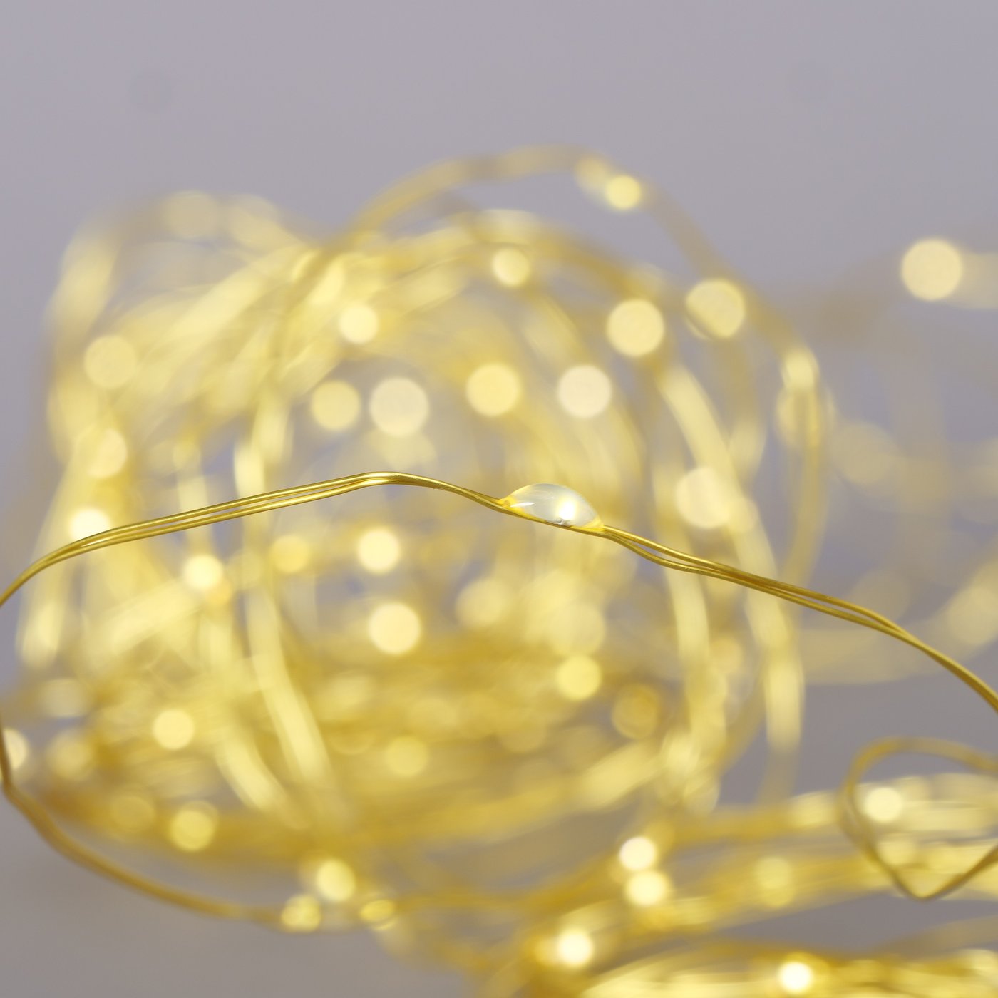 Micro LED Lichterkette gold mit 80 LEDs  und Timer, 2013961, 4020607916296, Boltze Lichterketten online kaufen bei Malou
