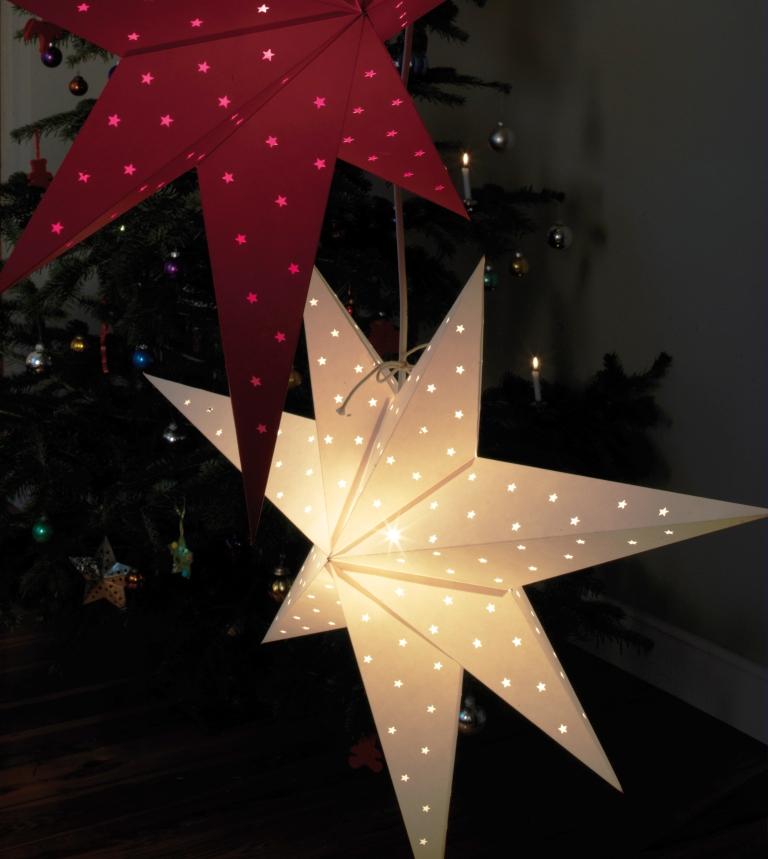 Starlightz Earth Friendly Stern twinkle white 308353, 8904137601272, Leuchtstern, Weihnachtsstern, Deckensterne, Papierstern