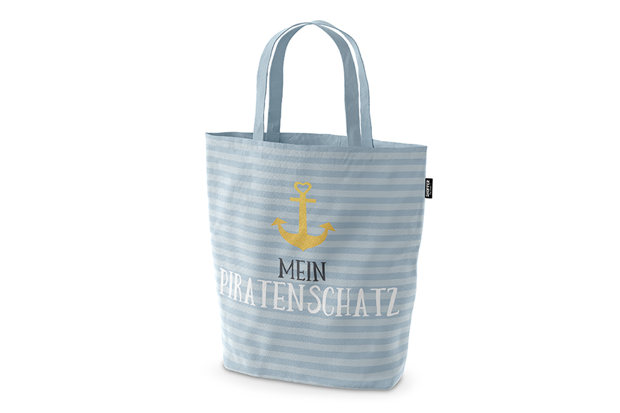 Geschenk für Dich Shopper Tasche Maritim "Mein Piratenschatz", Shopping Bag Tragetasche, Einkaufstasche, 399811, 4027268294206