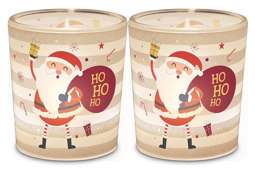 Geschenk für Dich :-) Glas Windlicht Kerzenglas mit Botschaft Spruch "Ho Ho Ho", 4027268107483, 640113, Geschenk für Dich :-) Online Shop Malou❤️