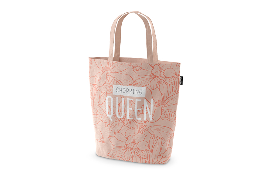 Geschenk für Dich Baumwolle Shopper Tasche "Shopping Queen" aus der Serie Relax Shopping Bag, 399393, 4027268314393