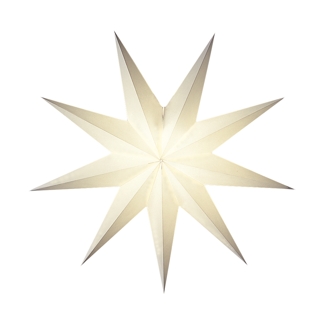 Starlightz Earth Friendly Stern suria white,weiß, E01804, Leuchtstern, Weihnachtsstern, Deckensterne, Papierstern, 8904137600794