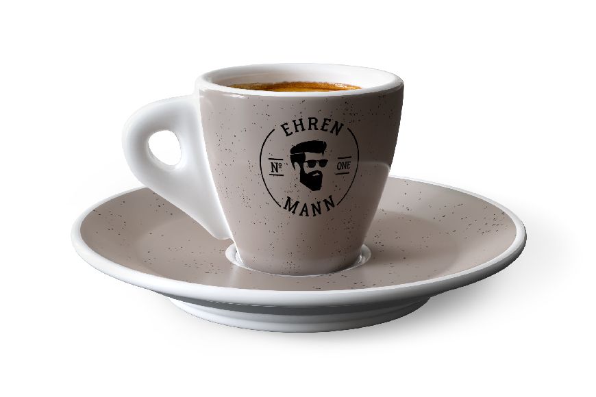 Espressotasse mit Teller "Ehrenmann" - Echte Kerle, 930363, 4027268301140, Geschenk für Dich :-)