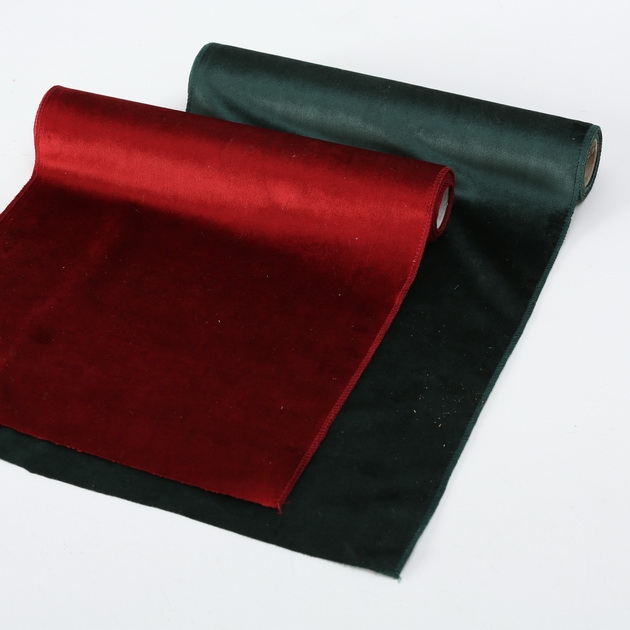 Deko Stoff Tischläufer auf Rolle weihnachtliches rot und grün - L 200cm, 1017747, 4020607683068
