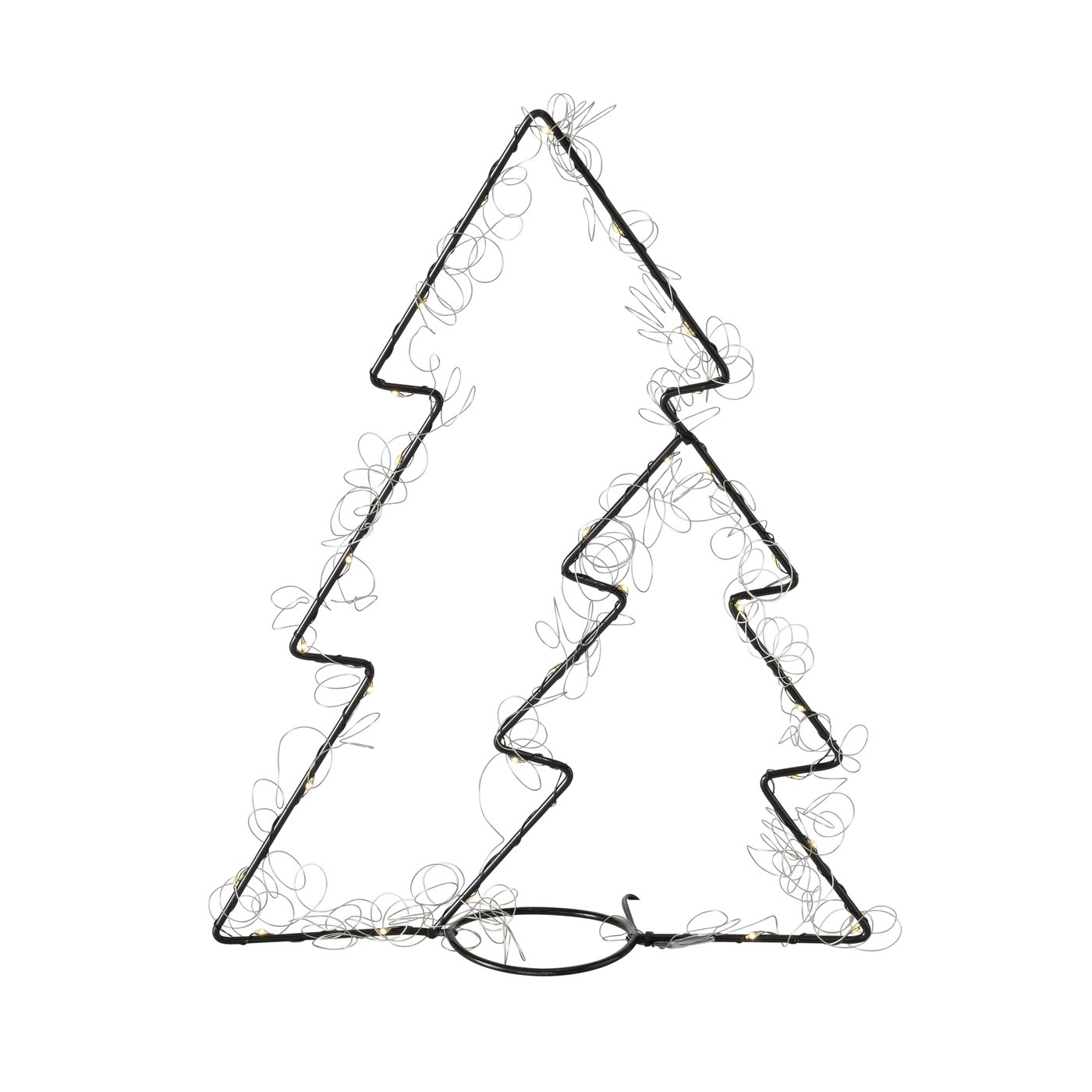 Boltze Aufsteller LED Weihnachtsbaum Rhea schwarz, 2027888, 4066076124244