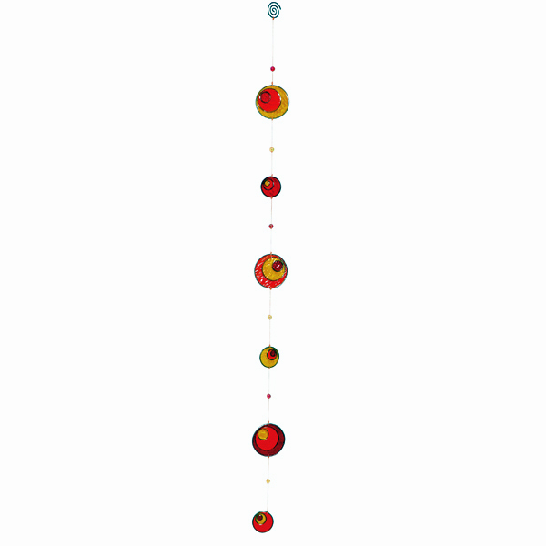 Trends Suncatcher Ketter orange gelb rot 109097, Länge 85 cm, Akiyo, Windspiel, Girlande, Sonnenfänger