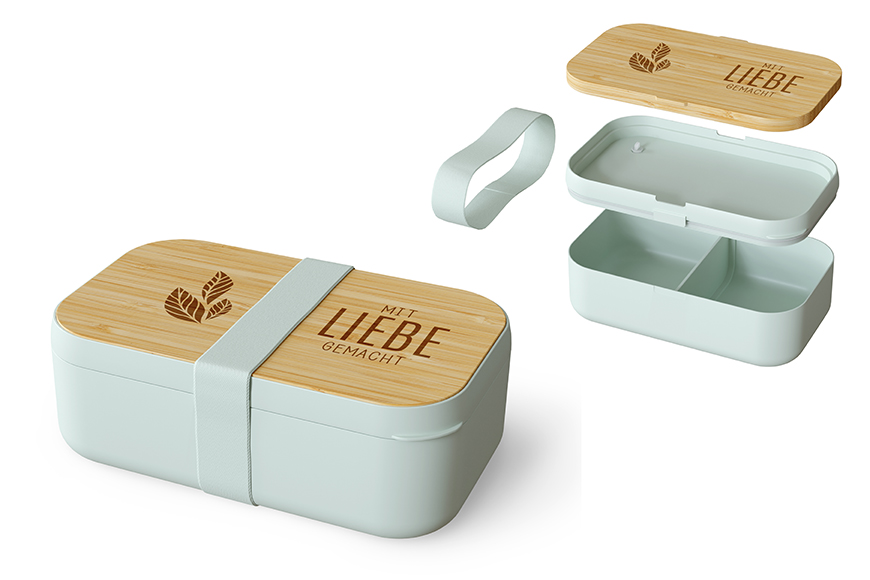 Geschenk für Dich Lunchbox Brotdose "Mit Liebe gemacht", 381394, 4027268318360