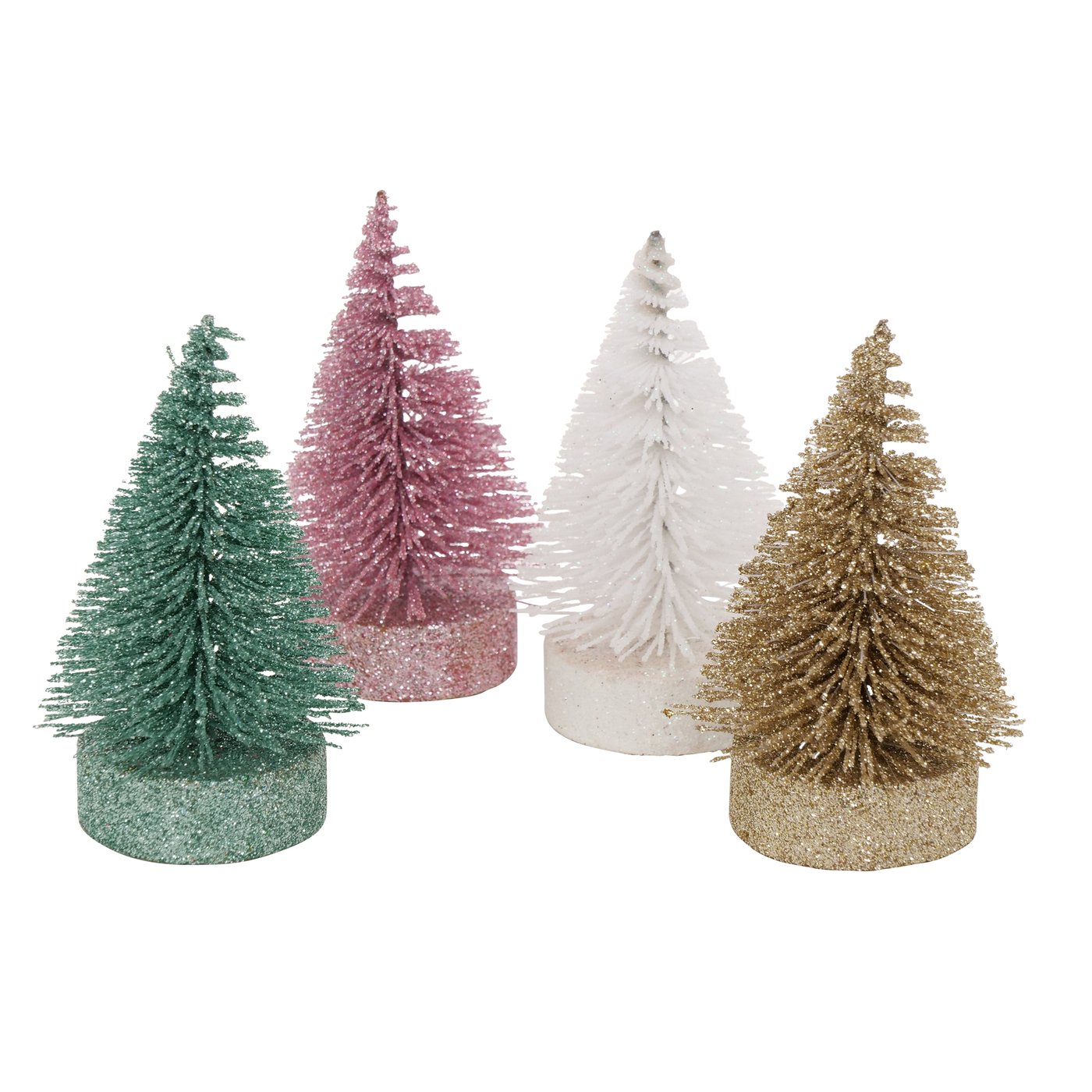 Deko Aufsteller mini Weihnachtsbaum "Borsty" grün pink weiß gold Glitzer, 2024760, 4066076071753, Boltze Xmas online kaufen