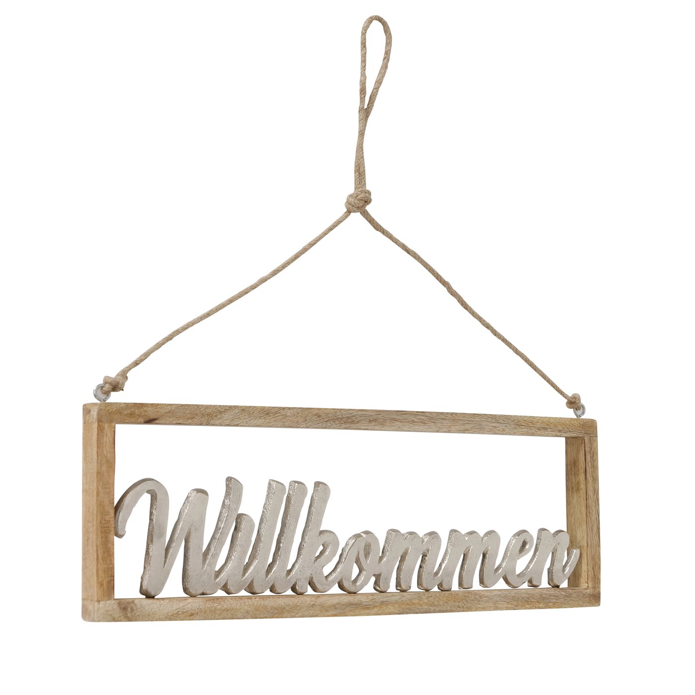 Deko Hänger Schild Schriftzug "Willkommen", 2024556, 4066076066636, Boltze Deko Online kaufen