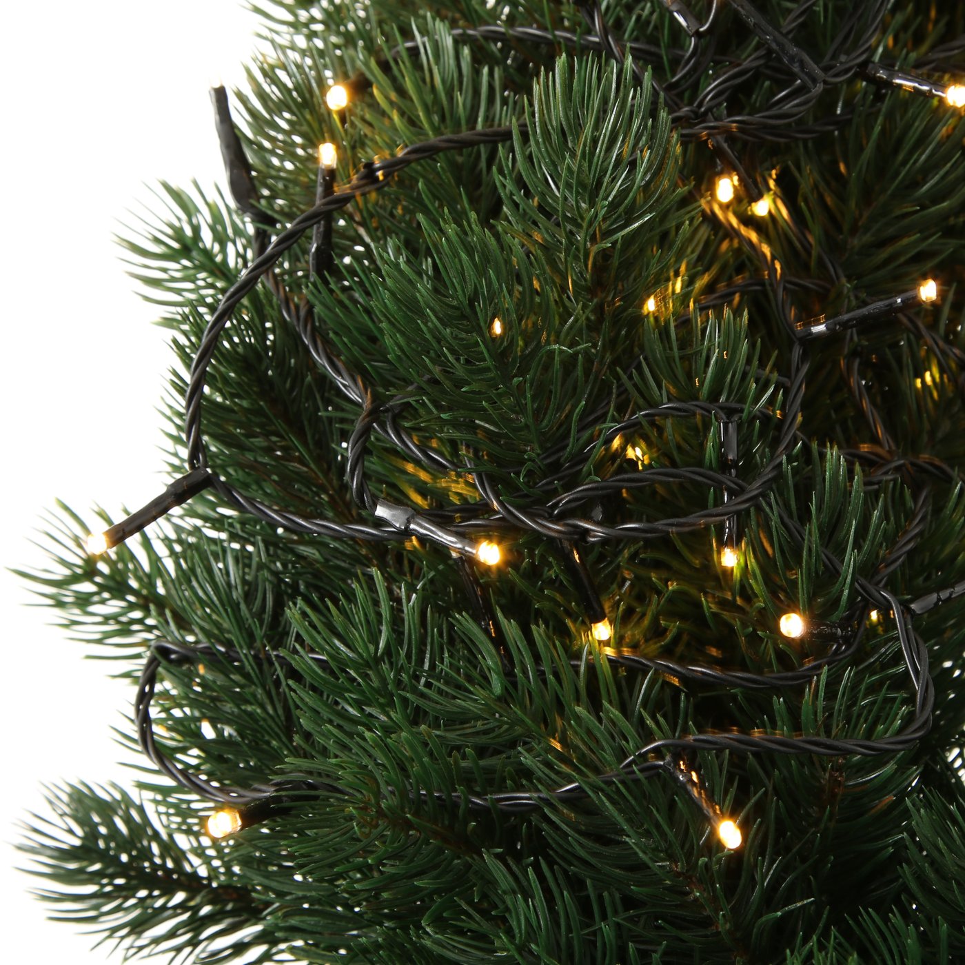 Weihnachtsbaumbeleuchtung, LED Lichterkette 360 LEDs mit Timer dimmbar - Indoor/Outdoor Kabel dunkelgrün, 1018924, 4020607698697