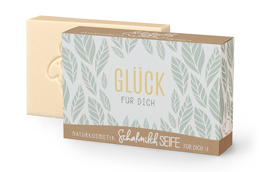 Geschenk für Dich Naturkosmetik Schafsmilchseife Seife "Glück für Dich", 125394, 4027268318766