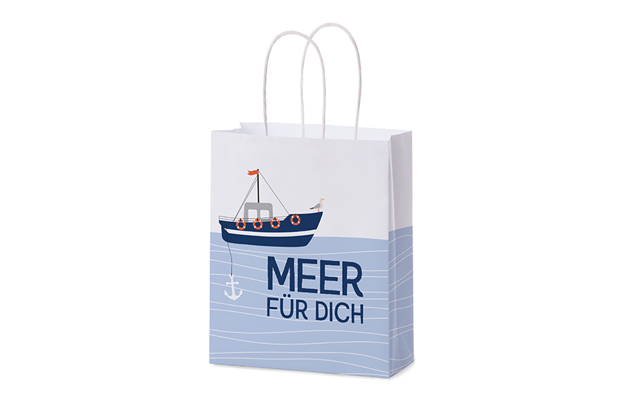 Papier Geschenktüte "Meer für Dich", 991821, 4027268310487, Geschenk für Dich :-)