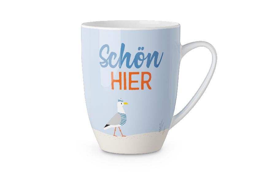 Becher Tasse "Schön hier", 950823, 4027268300754, Geschenk für Dich :-)