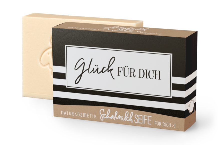 Geschenk für Dich Naturkosmetik Schafsmilchseife Seife "Glück für Dich", 125571, 4027268329397