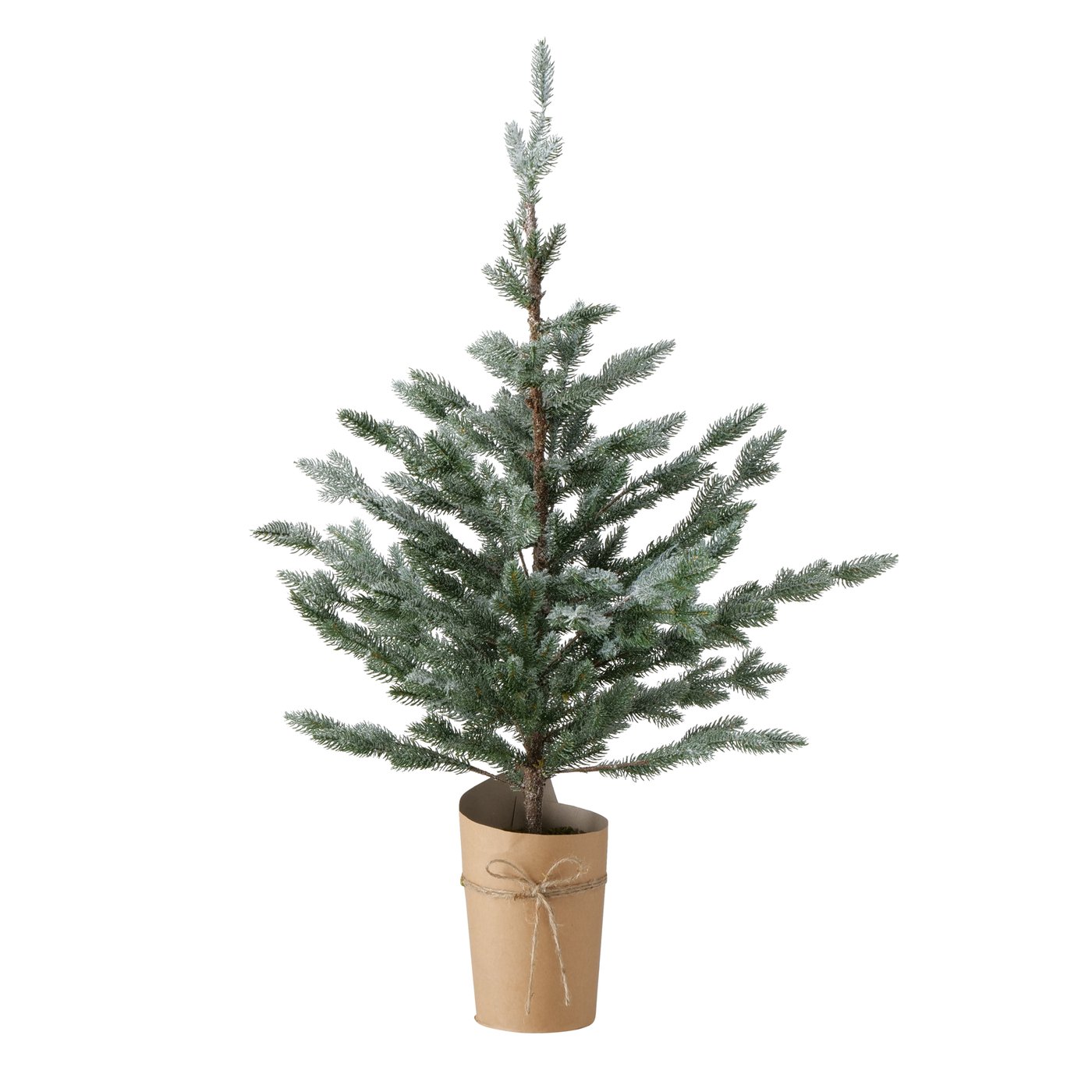 Hochwertiger künstlicher Weihnachtsbaum im Topf grün beschneit Höhe 100cm, 2006371, 4020607810747, Boltze xmas