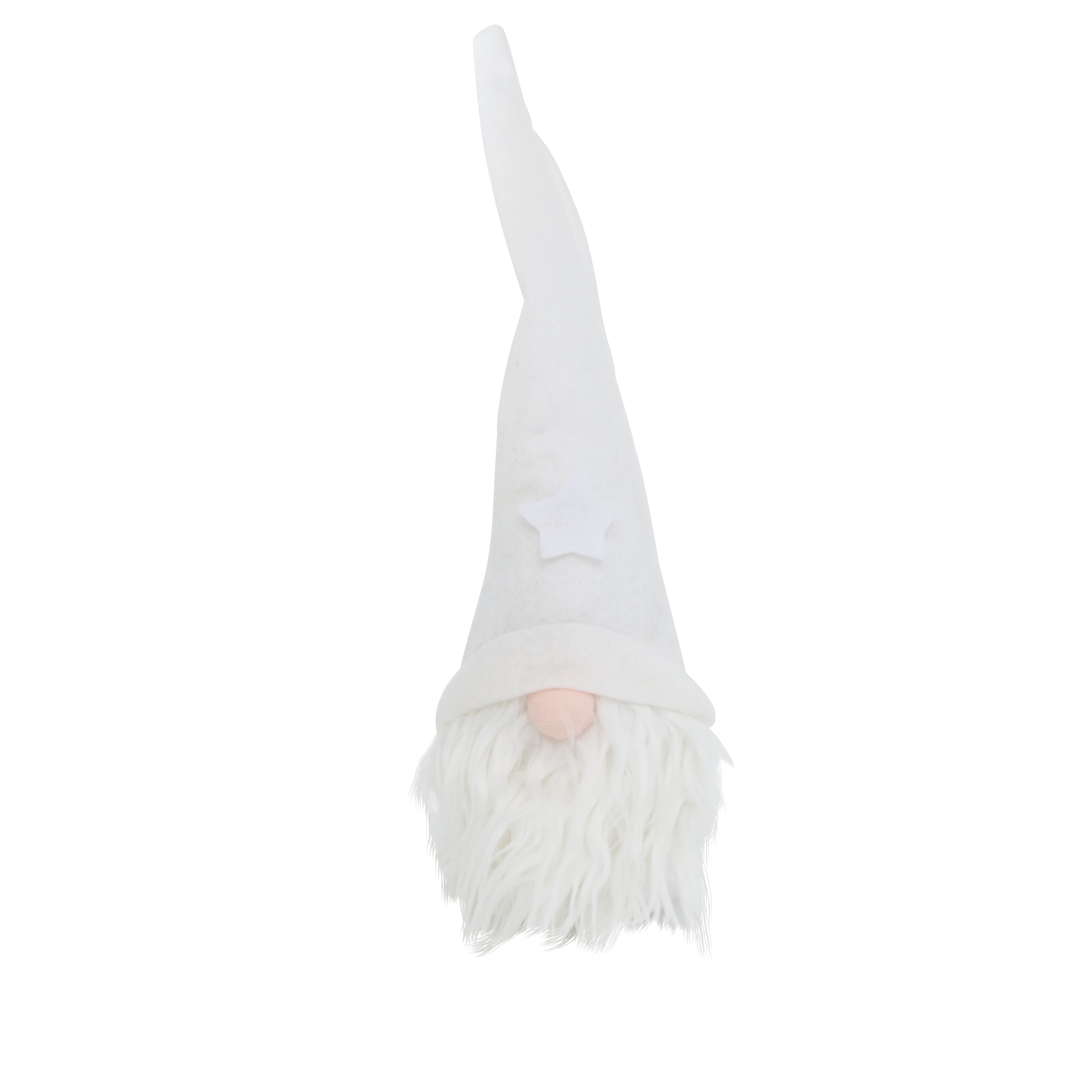 XL Figur Wichtel sand weiß Höhe 40cm, Weihnachtswichtel