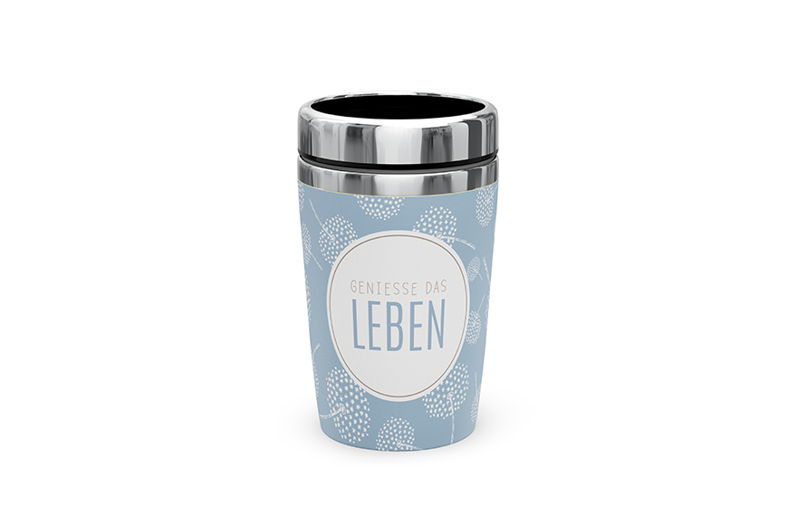 Geschenk für Dich Coffee Tee to go Thermobecher Outdoor-Becher "Genieße das Leben", 388392, 4027268314140