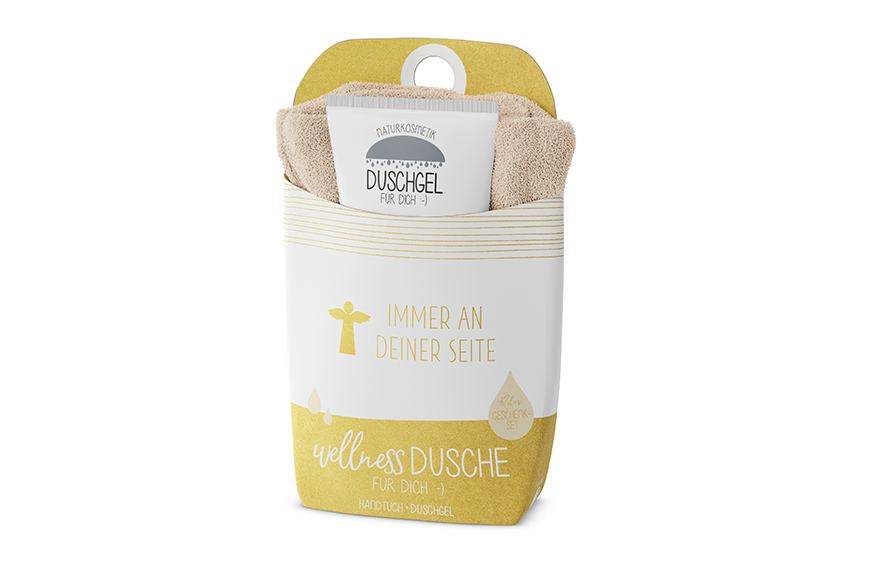 Geschenkset Wellness Dusche (Duschgel + Frottee Handtuch) "Immer an Deiner Seite", 108651, 4027268282289