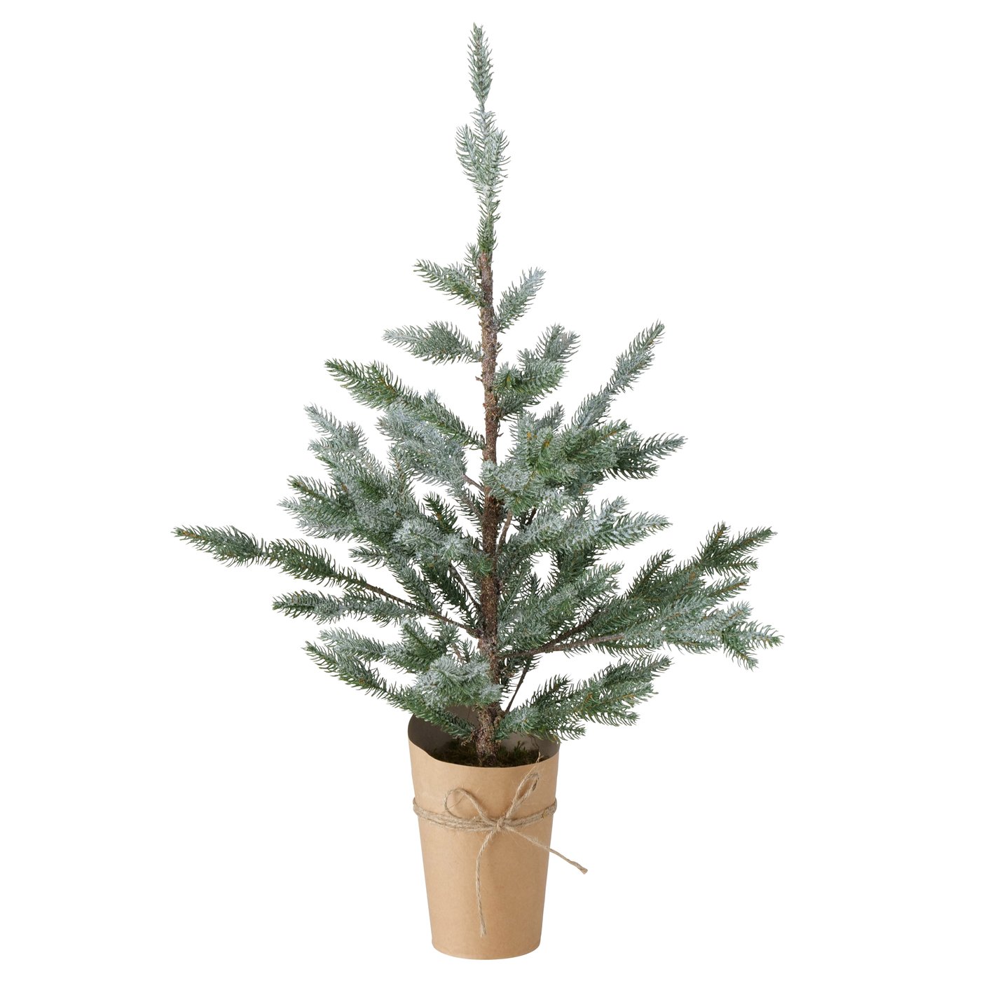 Künstlicher Weihnachtsbaum im Topf grün beschneit Höhe 80cm, 2006373, 4020607810761
