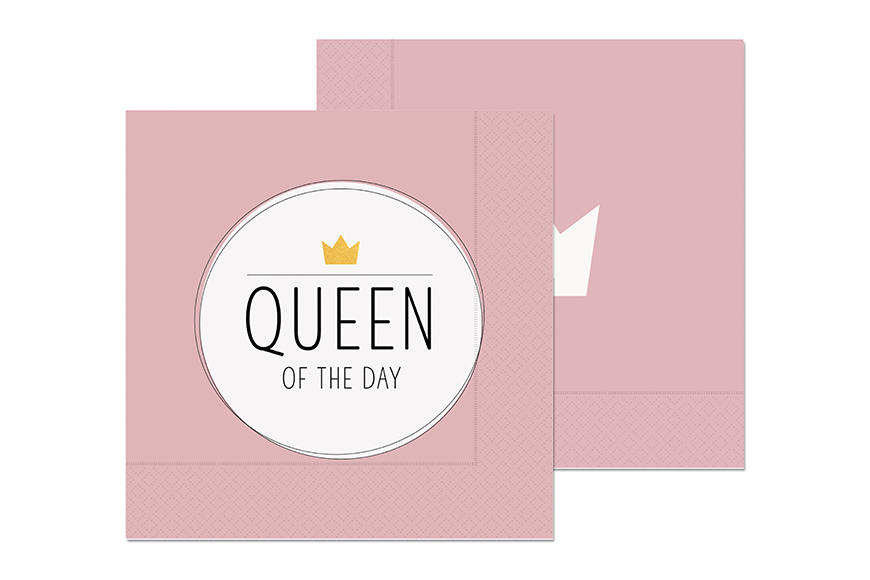 Papier Servietten "Queen of the Day", 130643, 4027268267866